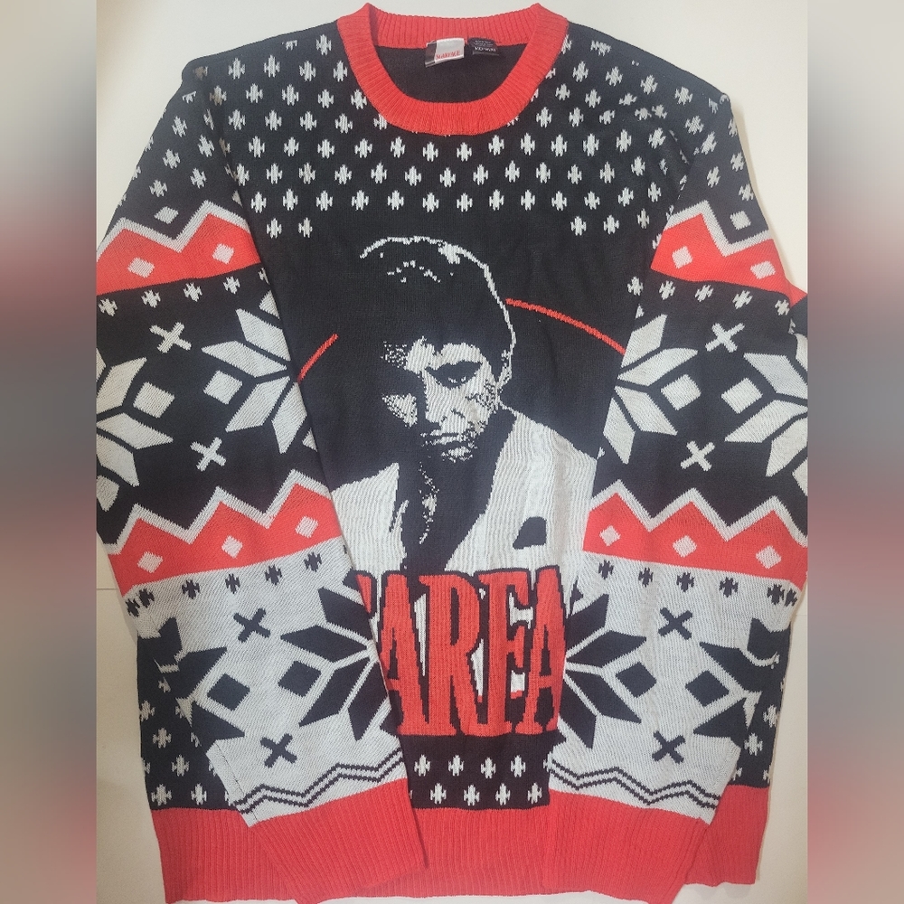 NWOT Scarface Christmas Sweater Universal City Studios